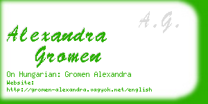 alexandra gromen business card